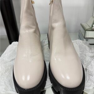 Coach New COACH leather boots, no tags, cream color, #7.5.